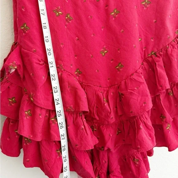 Urban Outfitters Kimchi Blue Strawberry Red Romper - Picture 4 of 7